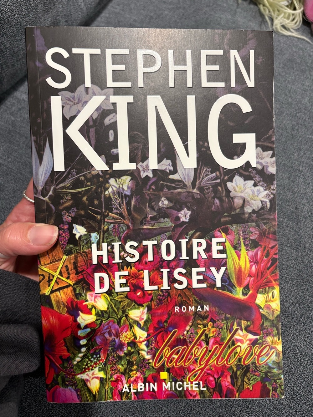 Stephen King Histoire de Lisey - Colorful Floral Paperback French edition